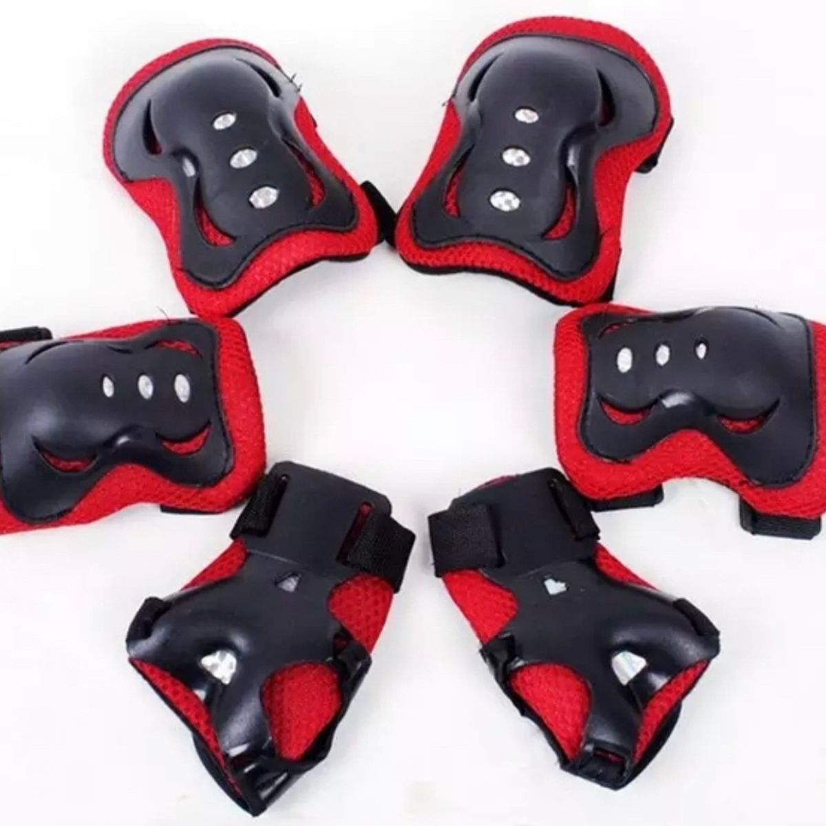 GENERICO - Set Proteccion Niños Patines Scooter Skate Bicicleta ROJO