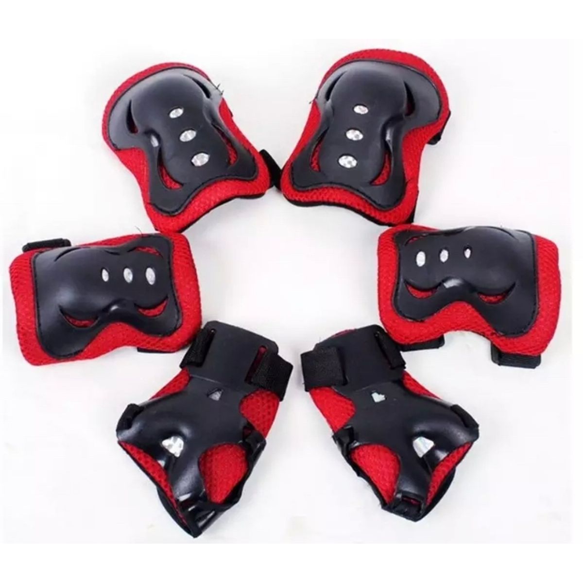 GENERICO - Set Proteccion Niños Patines Scooter Skate Bicicleta ROJO