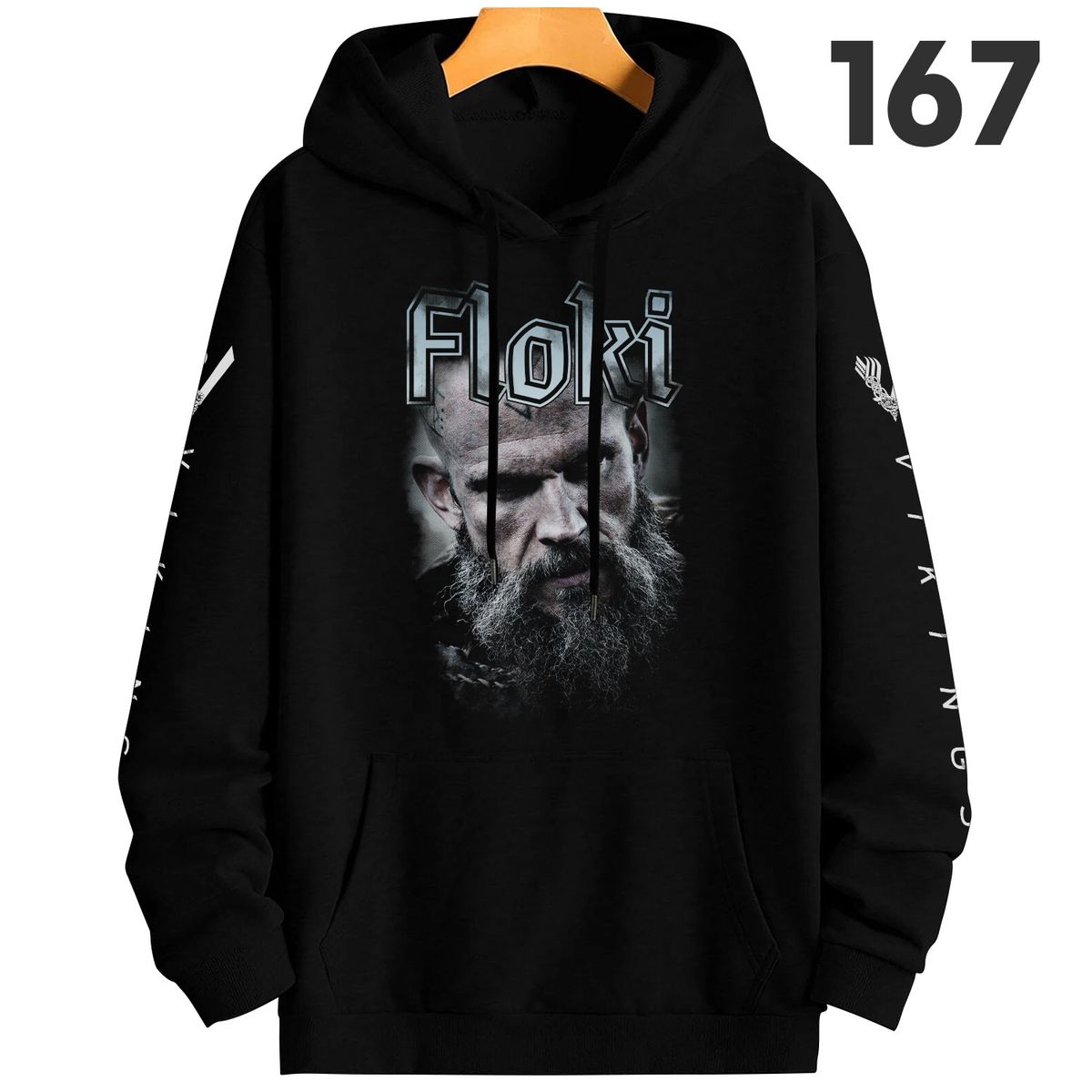 GENERICO - Polerón Oversize Adulto Vikings Floki Hombre