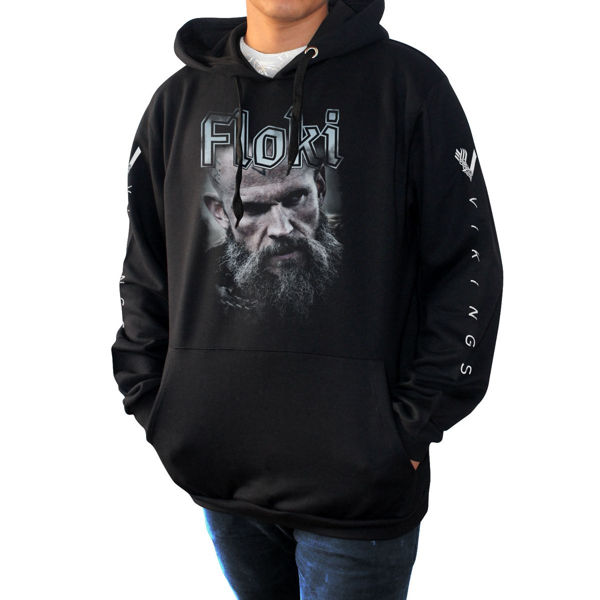 GENERICO - Polerón Oversize Adulto Vikings Floki Hombre