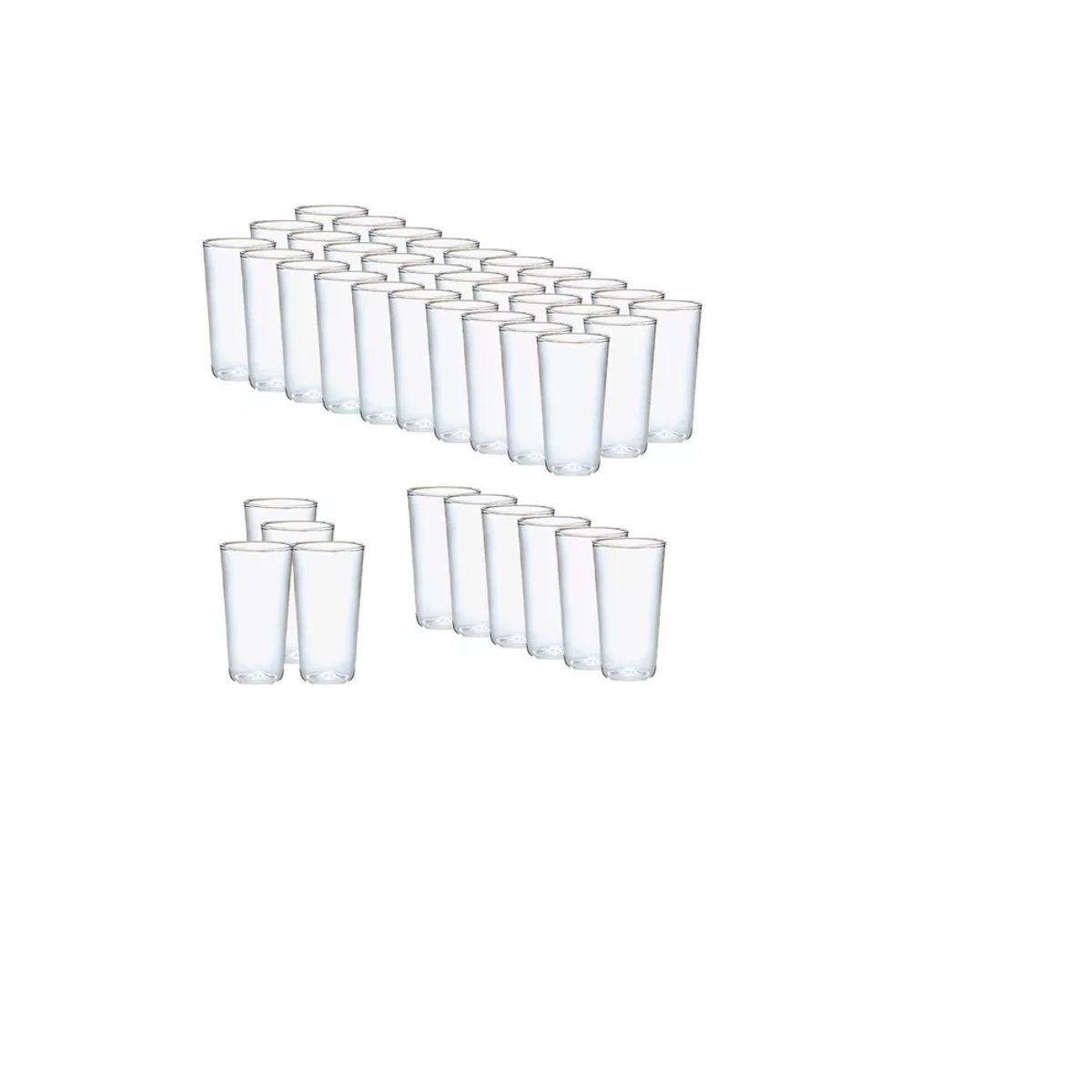 Pasteleria - 60 Set Vasos Desechables Vasos Reutilizables Vasos Cerveceros Vaso Plastico Vasos Acrilicos 300ml