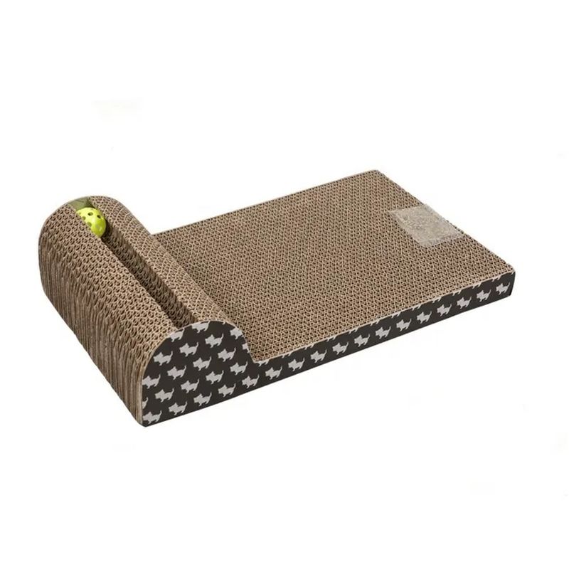 GENERICO - Rascador Y Sala De Juegos Para Gatos Con Pelota Sonora 44X22X11CMS