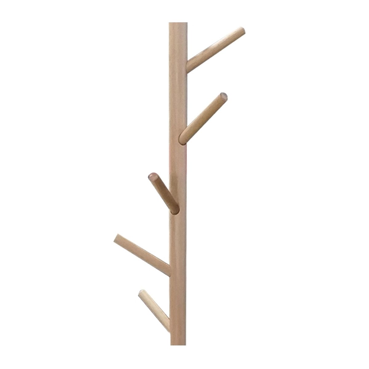 MSA MUEBLES SANTA ANA - Perchero Madera Blanco Con Base Mármol