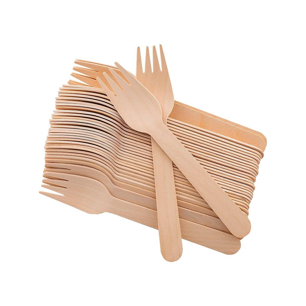 GENERICO - Tenedor De Madera Bio Ecologico 15,5Cmts X 100 Und…