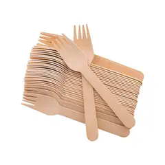 GENERICO - Tenedor De Madera Bio Ecologico 15,5Cmts X 100 Und…