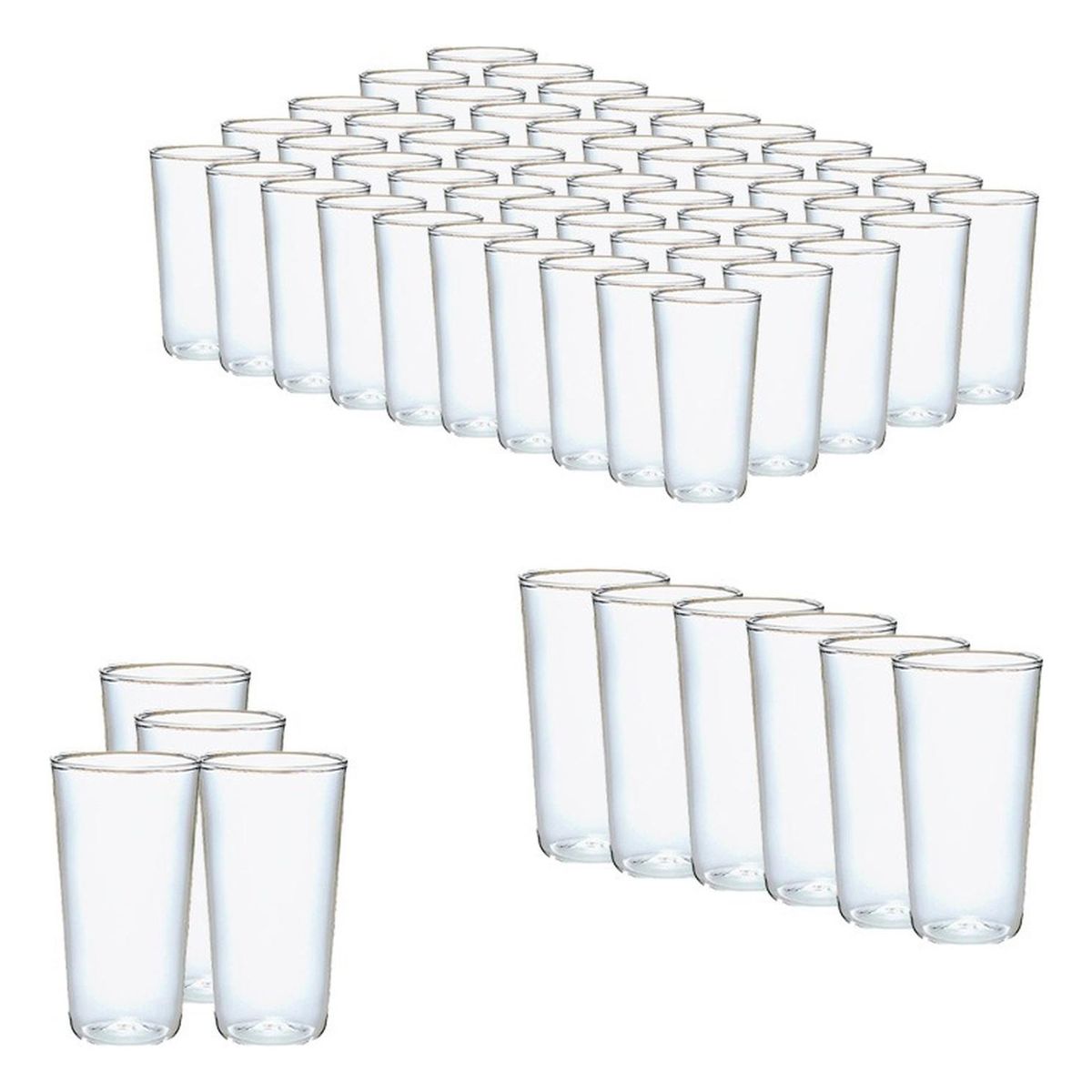 PASTELERIUSCL - 100 Set Vasos Desechables Vasos Reutilizables Vasos Cerveceros Vaso Plastico Vasos Acrilicos 300ml