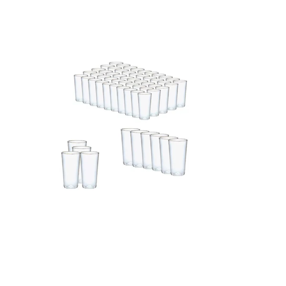 PASTELERIUS - 120 Set Vasos Desechables Vasos Reutilizables Vasos Cerveceros Vaso Plastico Vasos Acrilicos 300ml