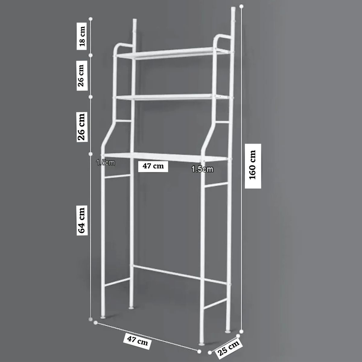 GENERICO - Estante Organizador De Baño 3 Niveles