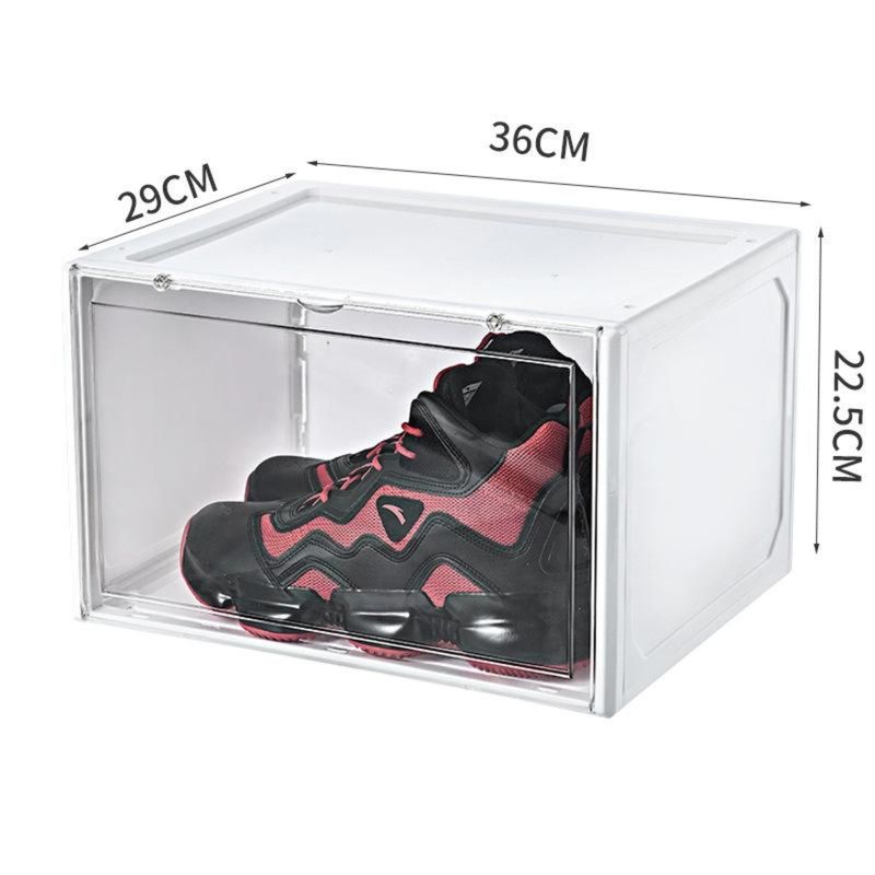 OEM - CAJA ORGANIZADORA DE ZAPATO APILABLE INDIVIDUAL BLANCO