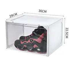 OEM - CAJA ORGANIZADORA DE ZAPATO APILABLE INDIVIDUAL BLANCO