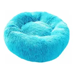 GENERICO - Camas para Perro y Gato Antiestres tipo Felpa - Celeste 70cm