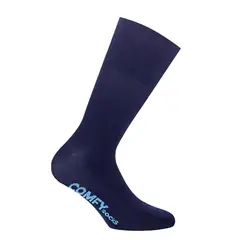 MONARCH - Calcetín Bamboo Liso Azul Comfy Socks