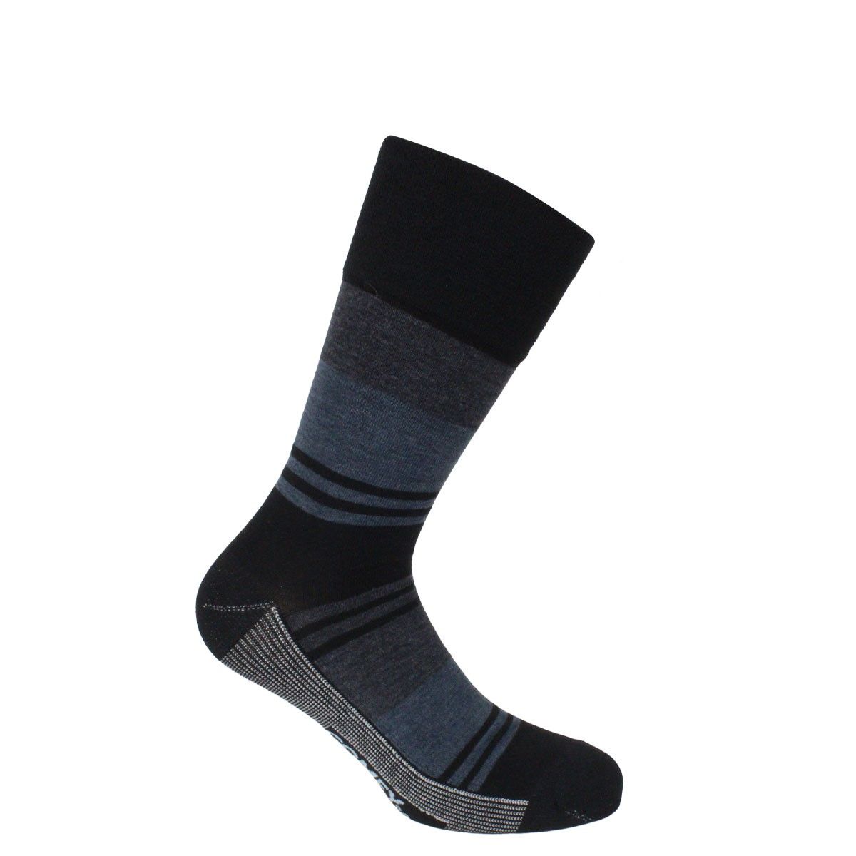 MONARCH - Calcetín Comfy Cobre + Bamboo Rayas Negro