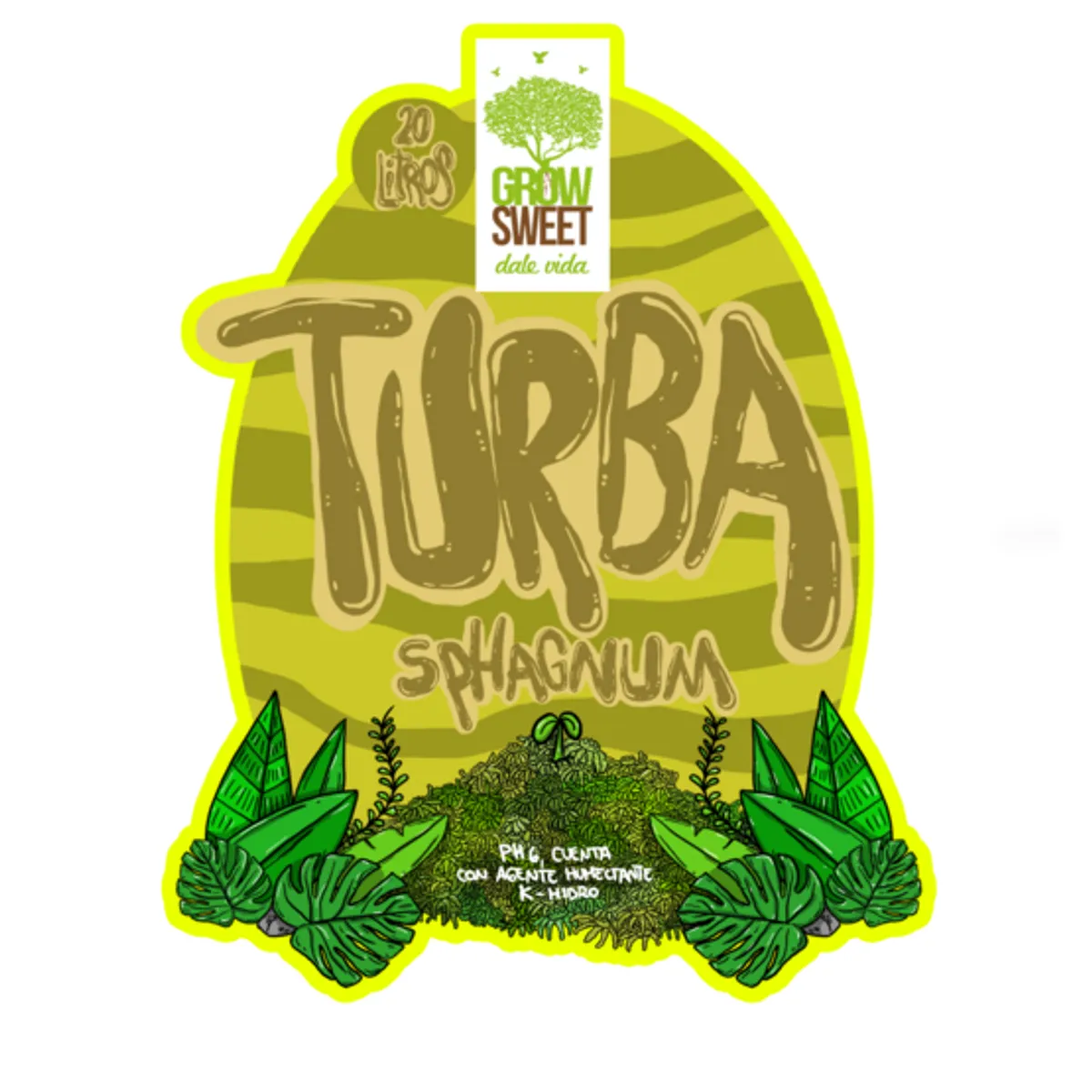 GROW SWEET - Turba Rubia Sphagnum