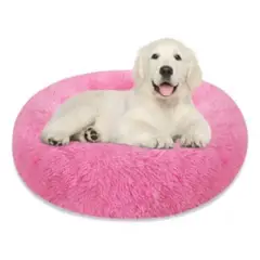 GENERICO - Camas para Perro y Gato Antiestres tipo Felpa- Fucsia 70cm
