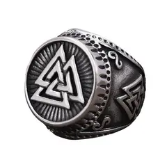 LOBOS - Anillo hombre valknut vikingo