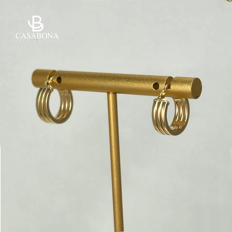 CASABONA - Argollas Surco - Oro Amarillo 750 (18K)