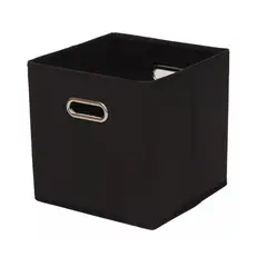 XTECH - Set 3 Cajas Asas Organizadoras De Tela Plegables Cubos Negro