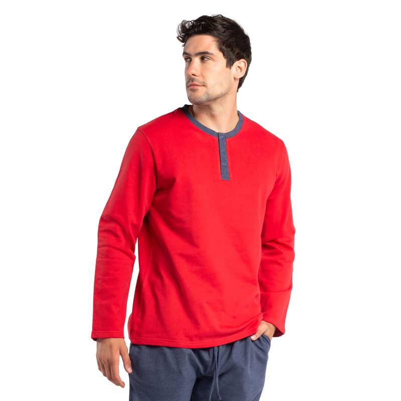 MOTA - Pijama Algodón Rojo Mota