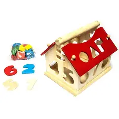 JM - Casa Número de Encaje Madera