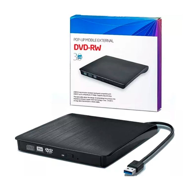 GENERICO Grabador Externo Dvd CD Lector Usb 3.0