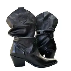 MOSSA - Bota Mujer Glov Floater Charol Negro