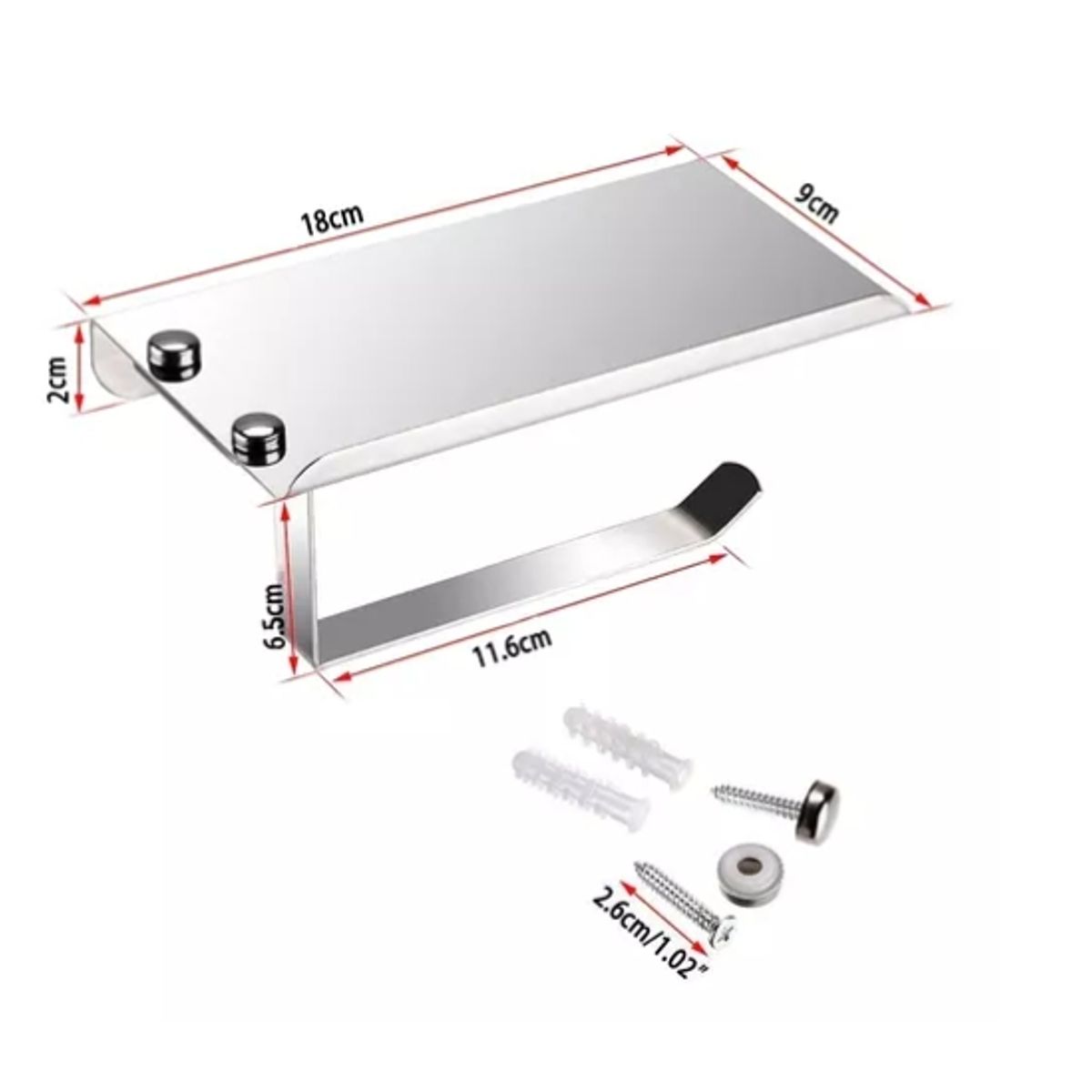 ESHOPANGIE - Porta Rollo Papel Higiénico Confort Soporte Celular