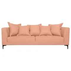 SOFAS HOME - SOFA CORDELIA FELPA PALO ROSA 2 CUERPOS