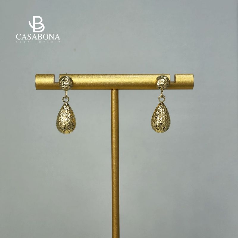 CASABONA - Aros Gota  - Oro Amarillo 750 (18k)