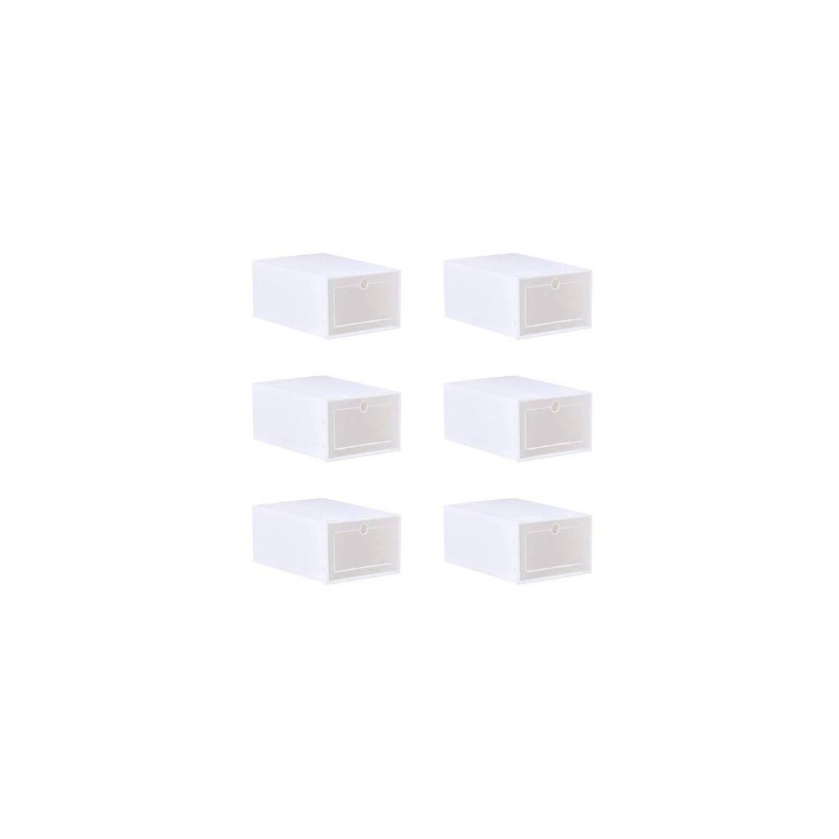 U BUY - Set 6 Caja Para Zapatos Organizador Armarble Apilable Flippe
