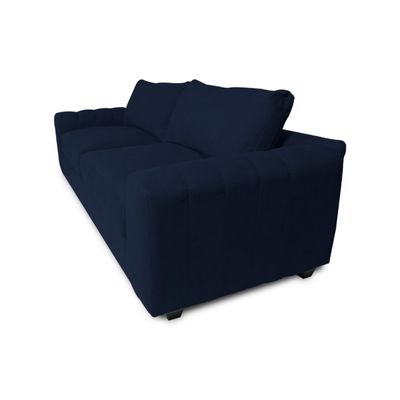 Imagen 2 del producto SOFA BRIANA FELPA AZUL 2 CUERPOS