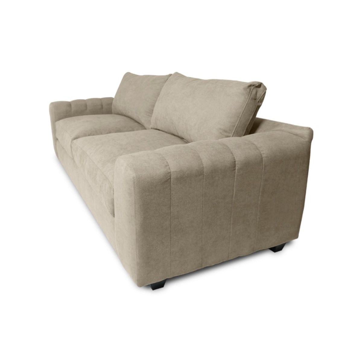 SOFAS HOME - SOFA BRIANA FELPA BEIGE 3 CUERPOS