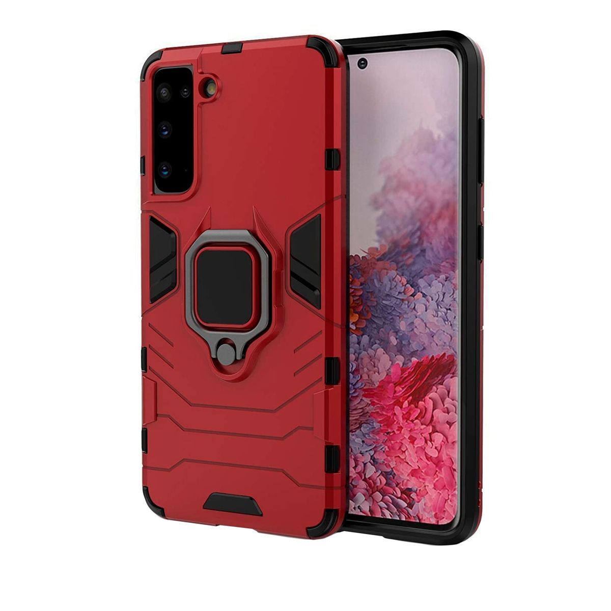 XUNDD - Carcasa Para Samsung S21 Armor Soporte Anillo con Iman