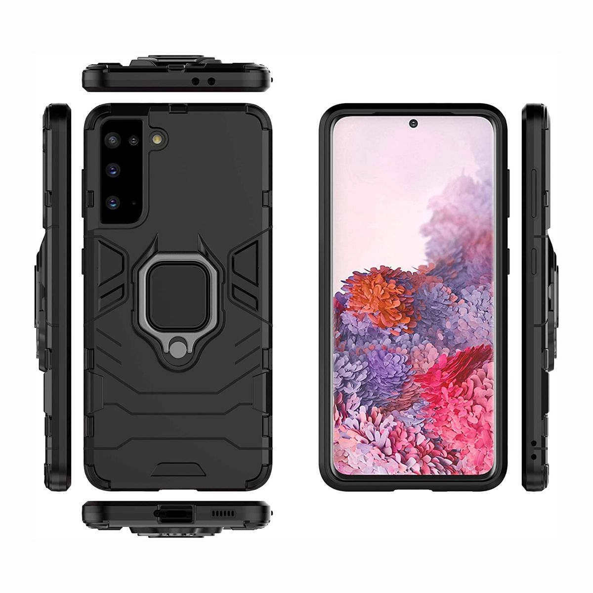 XUNDD - Carcasa Para Samsung S21 Armor Soporte Anillo con Iman