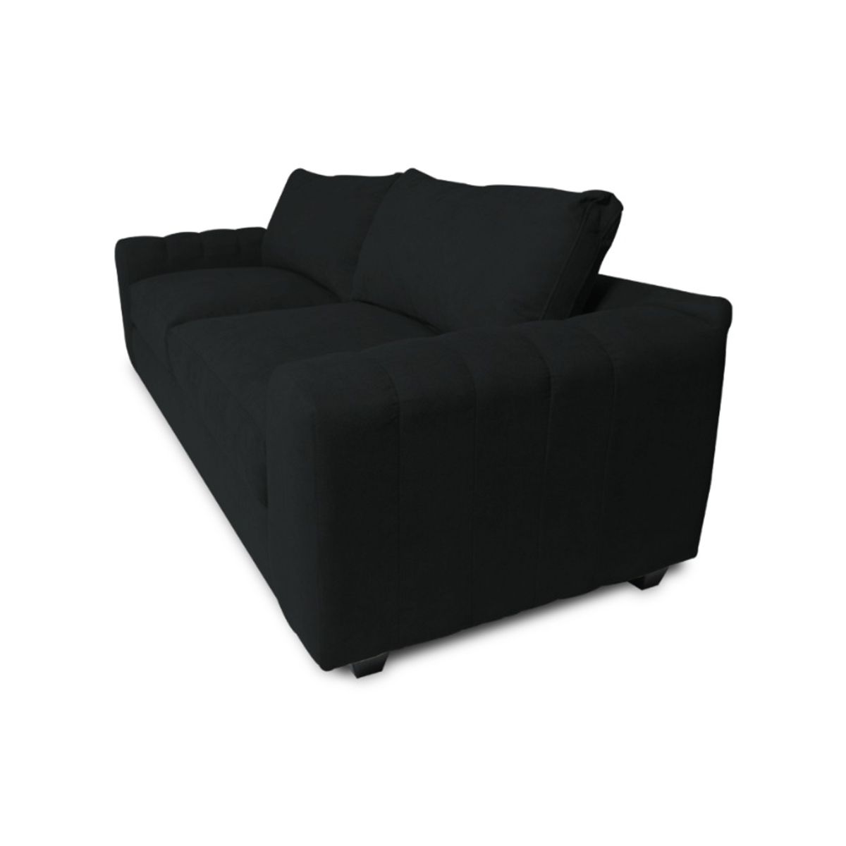 SOFAS HOME - SOFA BRIANA CHENILLE TIPO LINO GRAFITO 2 CUERPOS