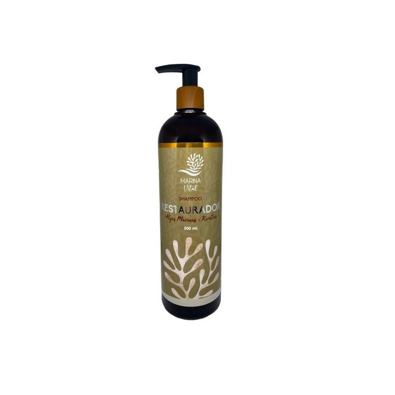 MARINA VITAL - Marina Vital Shampoo Restaurador Keratina Sin Sal 500 ml MARINA VITAL