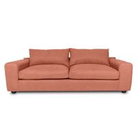 SOFA BRIANA FELPA PALO ROSA 2 CUERPOS