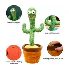 GENERICO - Cactus Bailarín 32 Cms Musical M 04