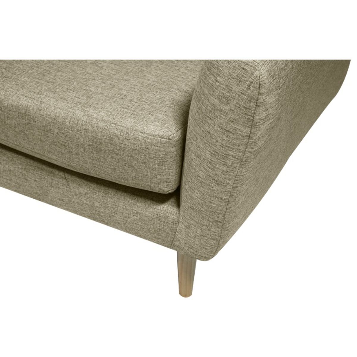SOFAS HOME - SOFA LENORA CHENILLE TIPO LINO BEIGE 3 CUERPOS