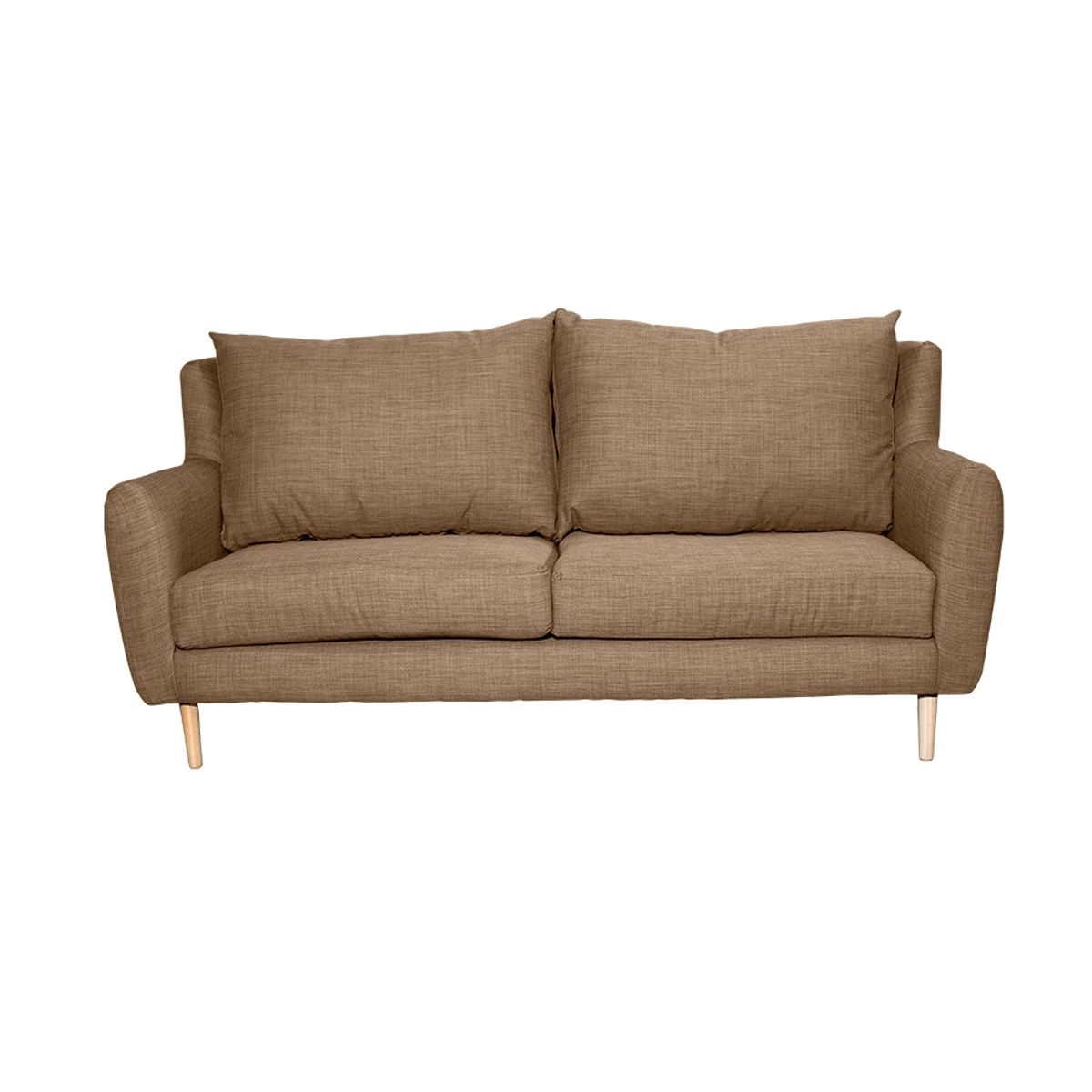 SOFAS HOME - SOFA LENORA CHENILLE TIPO LINO BEIGE 2C
