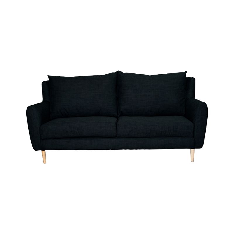 SOFAS HOME - SOFA LENORA CHENILLE TIPO LINO GRAFITO 2C