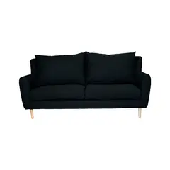 SOFAS HOME - SOFA LENORA CHENILLE TIPO LINO GRAFITO 2C