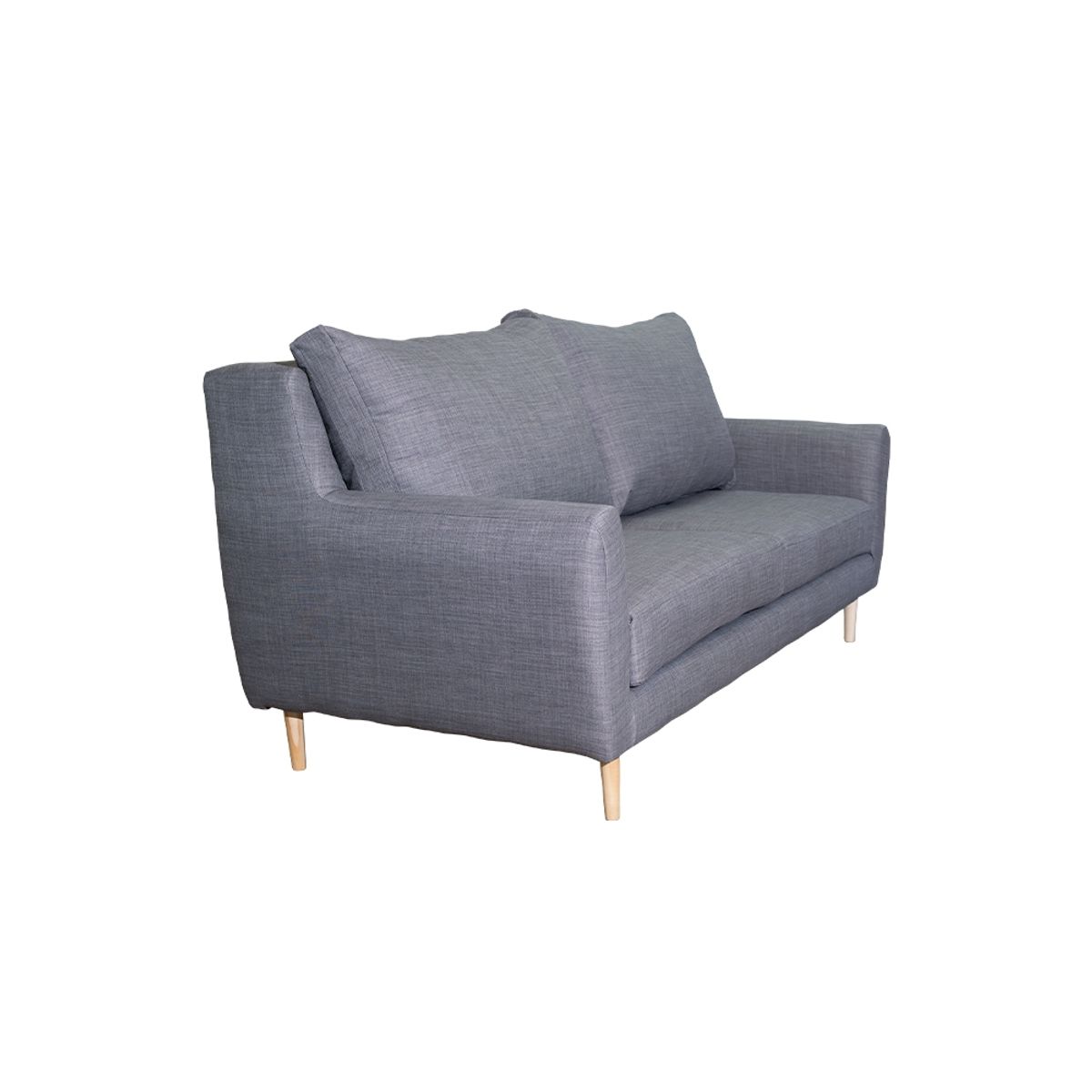 SOFAS HOME - SOFA LENORA CHENILLE TIPO LINO GRIS 2C