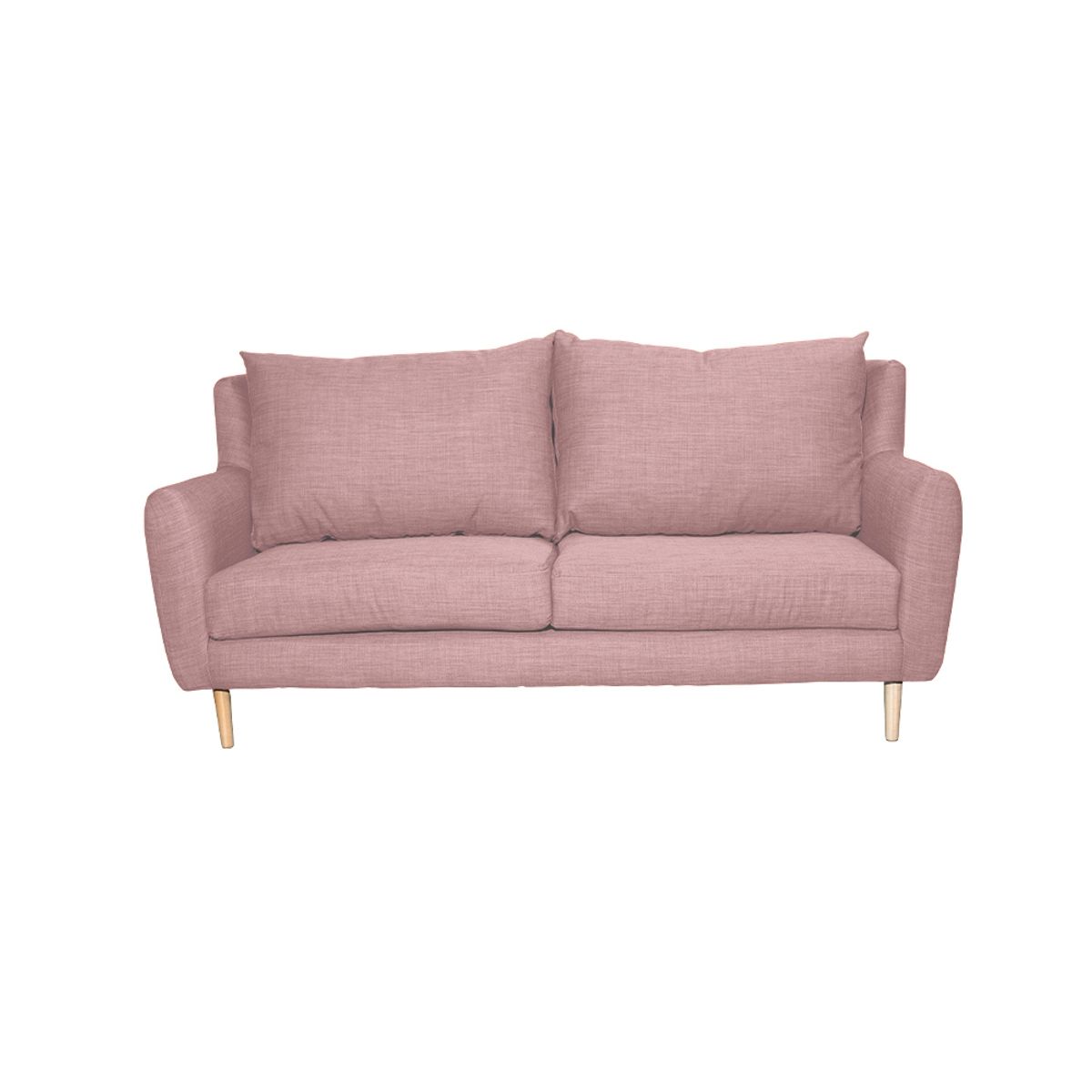 SOFAS HOME - SOFA LENORA CHENILLE TIPO LINO PALO ROSA 2C