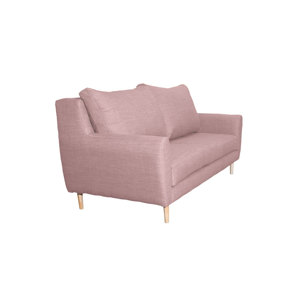 SOFAS HOME - SOFA LENORA CHENILLE TIPO LINO PALO ROSA 2C
