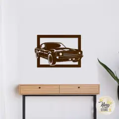 GENERICO - Cuadro Decorativo Auto Clásico ROBLE