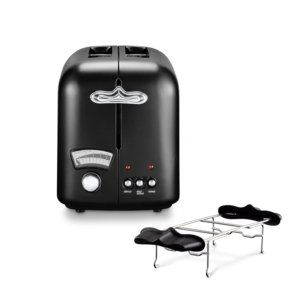DELONGHI - Tostador De Longhi Argento Negro CT021.BK