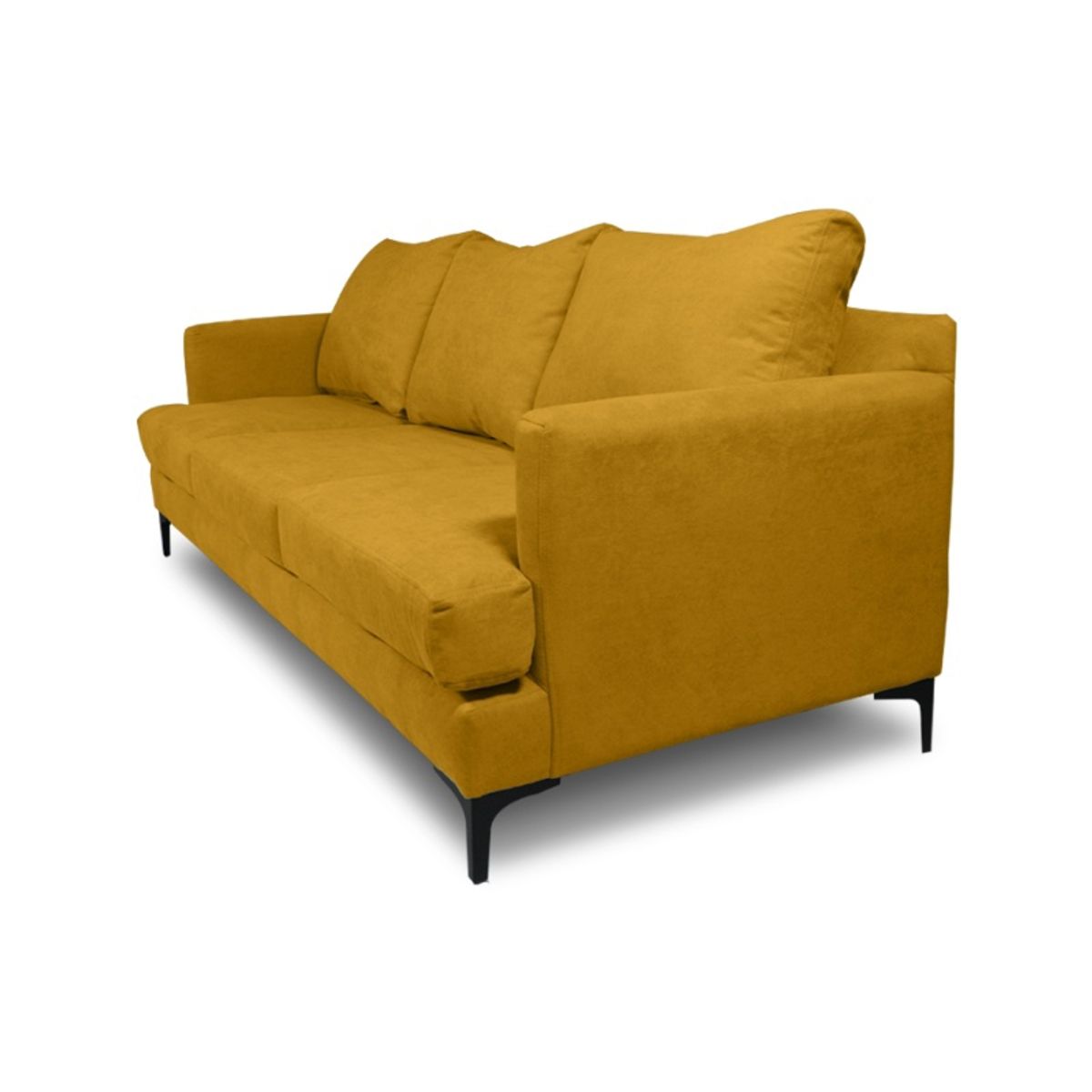 SOFAS HOME - SOFA ALDARA CHENILLE TIPO LINO AMBARINO 3 CUERPOS