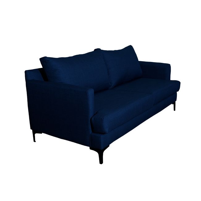 SOFAS HOME - SOFA ALDARA FELPA AZUL 2C