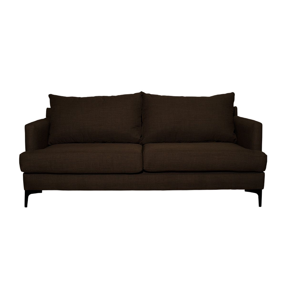 SOFAS HOME - SOFA ALDARA CHENILLE TIPO LINO CAFE 2C